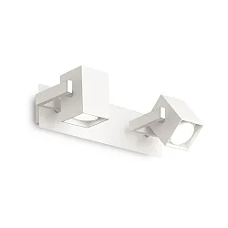 Wand- en plafondarmatuur MOUSE 2-vlams, draaibaar, roteerbaar GU10 IP20, wit