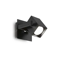 Wand- en plafondarmatuur MOUSE 1-vlams, draaibaar, roteerbaar GU10 IP20, zwart