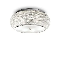 Plafondarmatuur PASHA PL10 10-vlams E14 IP20, chroom 