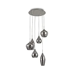 Pendelarmatuur SOFT SP6 6-vlams E14 IP20, wit dimbaar