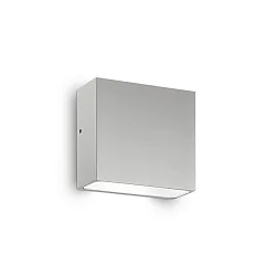 Wandarmatuur voor buitenshuis TETRIS-1 G9 IP44, grijs, mat, gepoedercoat, transparant