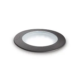 Vloerinbouwarmatuur GRAVITY PT ROUND BIG / Ø 145MM rond, stijf, begaanbaar GX53 IP67, zwart dimbaar