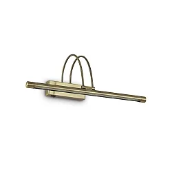 Spiegelarmatuur BOW AP66 draaibaar, met schakelaar IP20, antiek messing