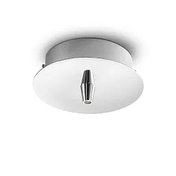 Baldakijn ROUND STANDARD Ø 10CM 1-voudig, rond, chroom, gepolijst