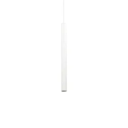 LED pendant luminaire ULTRATHIN ROUND, lenght 40cm / Ø 3cm, 11.5W 3000K 1000lm, matt white