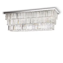 Ceiling luminaire MARTINEZ, 8 flames, lenght 103cm, E14