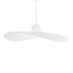 Pendant luminaire MADAME, Ø 110cm, E27, hat deign shade from satin fabric