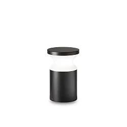 Staande armatuur voor buiten TORRE SMALL E27 IP44, opaal, zwart mat, gepoedercoat