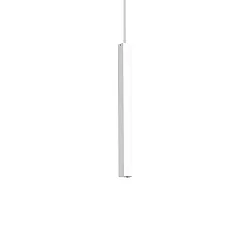 LED pendant luminaire ULTRATHIN SQUARE, lenght 40cm / 3 x 3cm, 11.5W 3000K 1000lm, matt white