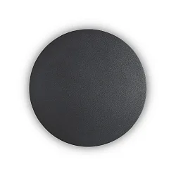 Wandarmatuur COVER ROUND indirect IP20, opaal, zwart, gepoedercoat