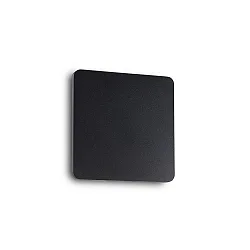 Wandarmatuur COVER SQUARE indirect IP20, opaal, zwart, gepoedercoat