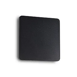 Wandarmatuur COVER SQUARE indirect IP20, opaal, zwart, gepoedercoat