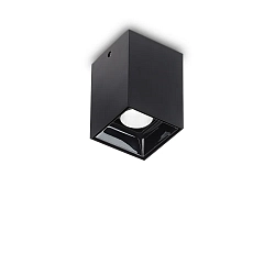 Onbouwdownlight NITRO D05 SQUARE hoekig, stijf, met Lensoptiek, on/off IP20, zwart mat 