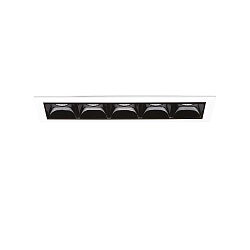 Inbouwdownlight LIKA FI TRIM D14 5-vlams, on/off, met Randstroken, UGR < 16 IP20, wit mat 