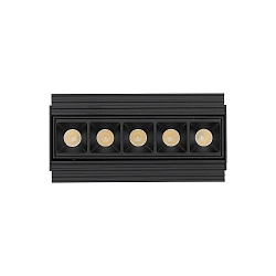 Inbouwdownlight LIKA FI TRIMLESS D14 5-vlams, flush, on/off, UGR < 16 IP20, glanzend, zwart 