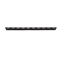 Plafondinbouwarmatuur LIKA FI TRIMLESS D27 10-vlams, flush, on/off, UGR < 16 IP20, glanzend, zwart 