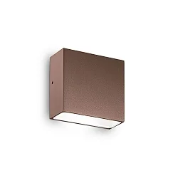Wandarmatuur voor buitenshuis TETRIS-1 G9 IP44, mat, Koffie bruin, gepoedercoat