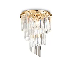 Plafondarmatuur CARLTON 12-vlams E14 IP20, goud