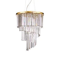 Pendelarmatuur CARLTON 12-vlams E14 IP20, goud