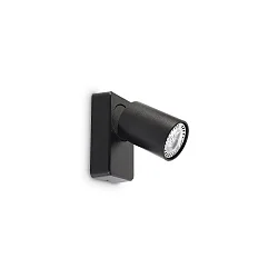 Wand- en plafondarmatuur RUDY 1-vlams, draaibaar, roteerbaar GU10 IP20, zwart, gepoedercoat