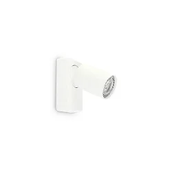 Wand- en plafondarmatuur RUDY 1-vlams, draaibaar, roteerbaar GU10 IP20, wit, gepoedercoat