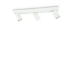 Wand- en plafondarmatuur RUDY 3-vlams, draaibaar, roteerbaar GU10 IP20, wit, gepoedercoat