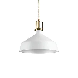 Pendelarmatuur ERIS-2 E27 IP20, goud mat, wit