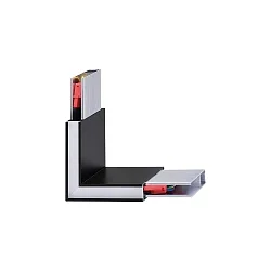 Corner connector for LED wall /pendant luminaire LINUS, with LED-Modul, 3W 3000K 270lm 104°, black