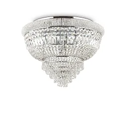 Plafondarmatuur DUBAI 24-vlams E14 IP20, chroom