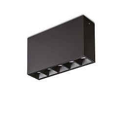 Onbouwdownlight LIKA PL SURFACE D13 5-vlams, on/off, UGR < 16 IP20, zwart mat 