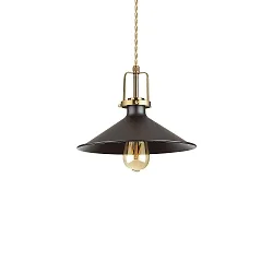 Pendelarmatuur ERIS-3 E27 IP20, goud mat, zwart