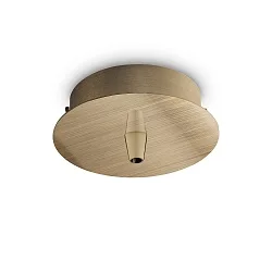 Baldakijn ROUND STANDARD Ø 10CM 1-voudig, rond, messing, gepolijst