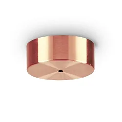 Ceiling rose MAGNETICO for 1 Pendant luminaire, Ø 9cm, magnetic visor, burnished copper