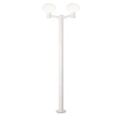Padverlichting CLIO 2 2-vlams, zonder lampenkap E27 IP44, wit