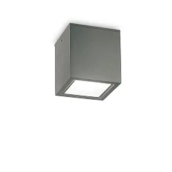 Plafondarmatuur voor buiten TECHO PL1 D15 SQUARE vierkant GU10 IP54, antraciet