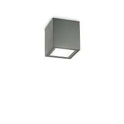 Plafondarmatuur voor buiten TECHO PL1 D09 SQUARE vierkant GU10 IP54, antraciet