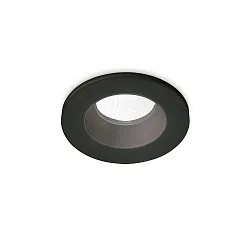 Plafondinbouwarmatuur ROOM-65 rond IP65, zwart