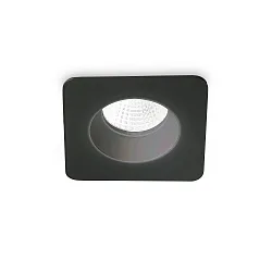 Plafondinbouwarmatuur ROOM-65 hoekig IP65, zwart