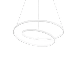 Pendelarmatuur OZ D60 ON-OFF rond, on/off IP20, wit mat 