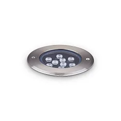 Vloerinbouwarmatuur FLOOR 14 rond IP67, staal 