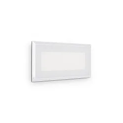Plafondinbouwarmatuur INDIO hoekig IP65, wit