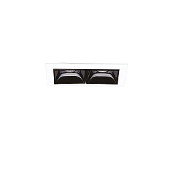 Inbouwdownlight LIKA FI TRIM D07 2-vlams, on/off, met Randstroken, UGR < 16 IP20, wit mat 