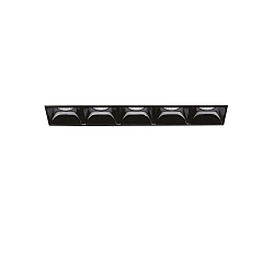Inbouwdownlight LIKA FI TRIMLESS D14 5-vlams, flush, on/off, UGR < 16 IP20, glanzend, zwart 
