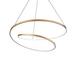 Pendelarmatuur OZ D80 ON-OFF rond, on/off IP20, messing geborsteld 
