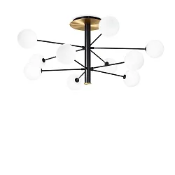 Plafondarmatuur COSMOPOLITAN G9 IP20, zwart