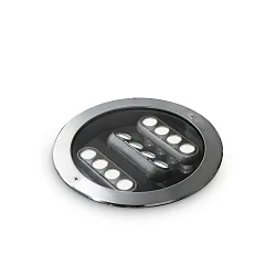 Vloerinbouwarmatuur TAURUS PT D21 ACCENT ROUND 3-voudig, draaibaar, toegankelijk, schakelbaar IP67, staal 