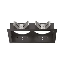 recessed housing BENTO 2-fold, square, with frame, black