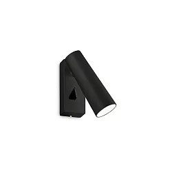Wandarmatuur PIPE met schakelaar IP20, zwart