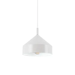 Pendelarmatuur YURTA 210 instelbaar E27 IP20, wit