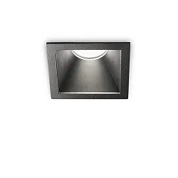 Plafondinbouwarmatuur GAME TRIM SQUARE 84MM hoekig, stijf, UGR < 19, schakelbaar IP40/IP20, zwart 